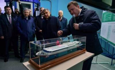 В Зеленодольске завершили строительство первого речного пассажирского судна на сжиженном газе