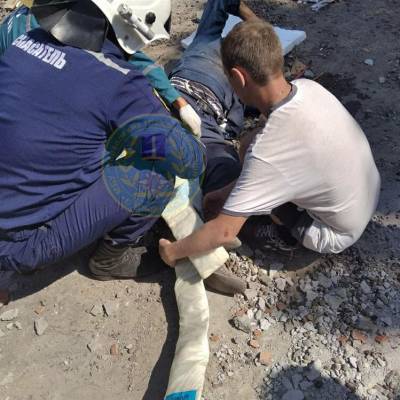 В Ленинском районе Ульяновска на мужчину рухнула кирпичная стена