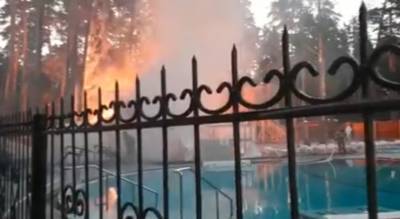 В Челябинской области на термальном курорте произошел пожар