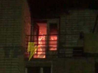 В Харькове произошел пожар в многоэтажке