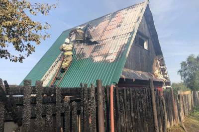 В Вяземском районе огонь уничтожил дачный дом и уже было перекинулся на следующий - mk-smolensk.ru - Вязьмы