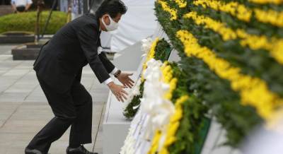 В Хиросиме почтили память погибших в результате атомной бомбардировки (фоторепортаж)