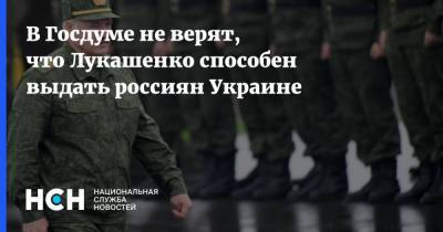В Госдуме не верят, что Лукашенко способен выдать россиян Украине