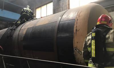 Взрыв произошел в цистерне из-под нефтепродуктов в Иванове