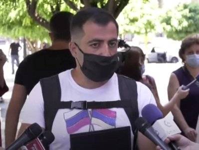 Протестующий: Мы можем вернуться в Россию лишь при вмешательстве Пашиняна