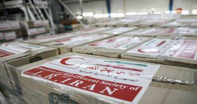 Первая партия гумпомощи Общества Красного Полумесяца Ирана прибыла в Бейрут