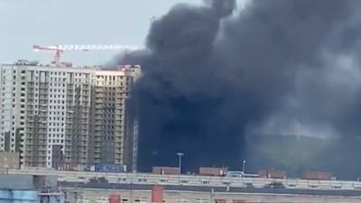 Пожар вспыхнул в новостройке на северо-востоке Москвы