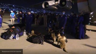 Российские спасатели прибыли на место взрыва в Бейруте
