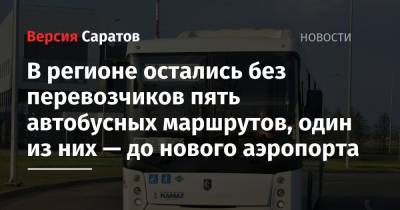 В регионе остались без перевозчиков пять автобусных маршрутов, один из них — до нового аэропорта