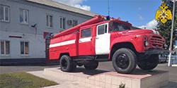 В Орловской области пожарная машина стала монументом