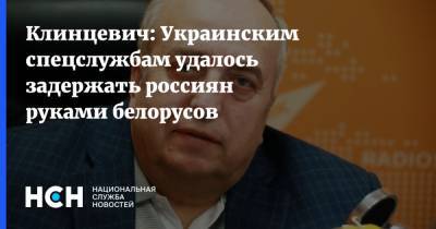 Клинцевич: Украинским спецслужбам удалось задержать россиян руками белорусов