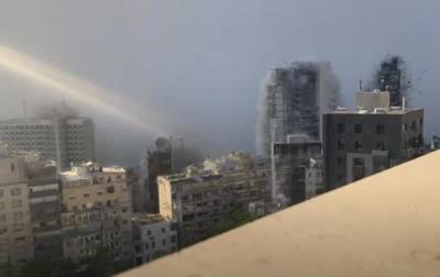 Взрыв в Бейруте сняли в высоком качестве
