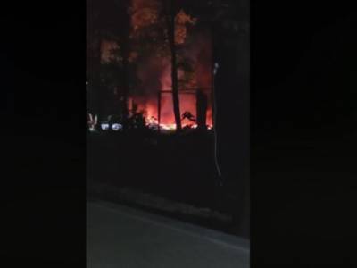 В Ужгороде в парке сгорел надувной аттракцион