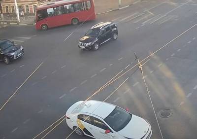Массовое ДТП на улице Соборной попало на видео