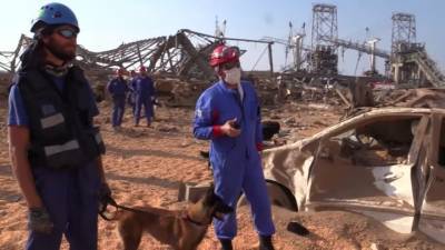 Российские спасатели и врачи помогают жителям Бейрута