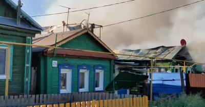 Охвативший десять домов страшный пожар в Самаре локализован