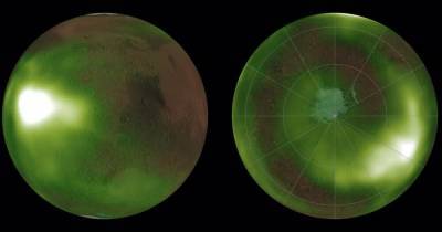 В атмосфере Марса замечено пульсирующее свечение