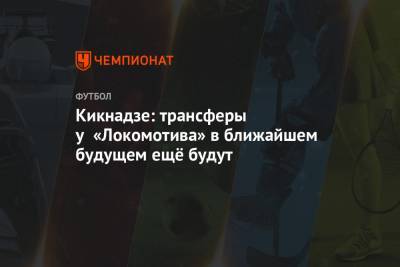 Кикнадзе: трансферы у «Локомотива» в ближайшем будущем ещё будут