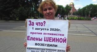 Активисты в Волгограде потребовали прекратить преследование Шеиной