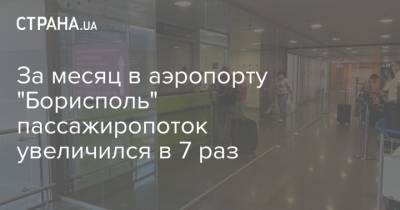 За месяц в аэропорту "Борисполь" пассажиропоток увеличился в 7 раз - strana.ua - Киев - Египет - Турция - Болгария - Хорватия - Черногория