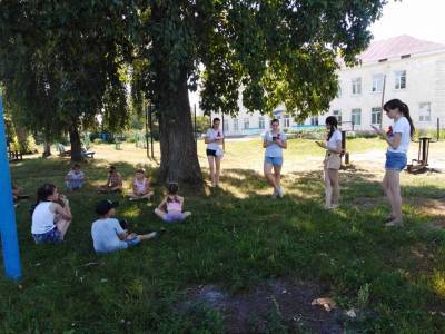 В Ульяновский летний лагерь устроили во дворе