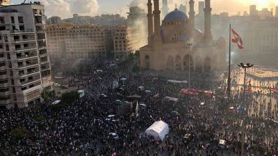 Посольство США поддержало мирные протесты в Бейруте