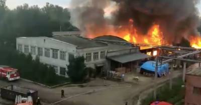Пожар в цеху по производству дверей на заводе в Ленобласти локализован