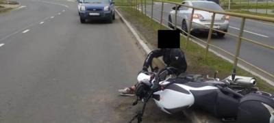 Еще один мотоциклист пострадал в Петрозаводске в ДТП