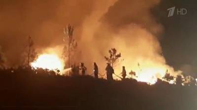 Мощные природные пожары бушуют за рубежом