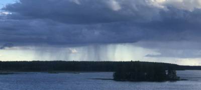 Небольшой дождь и +19 ожидается в понедельник в Карелии