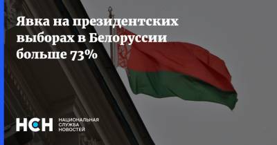 Явка на президентских выборах в Белоруссии больше 73%