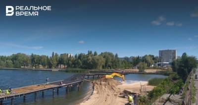 Видео второй очереди благоустройства набережной озера Кабан от «Реального времени»