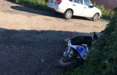 В Тверской области подросток на скутере устроил ДТП