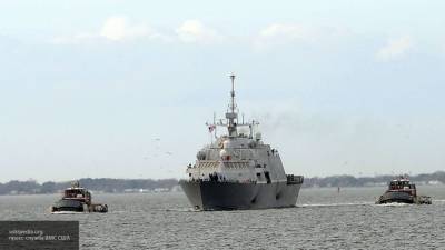 Новый военный корабль "Сент-Луис" спущен на воду в США