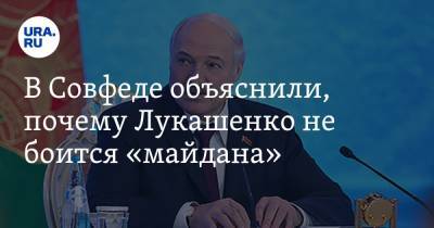 В Совфеде объяснили, почему Лукашенко не боится «майдана»