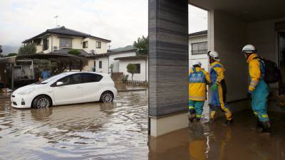 Тайфун оставил без электричества тысячи японских домохозяйств