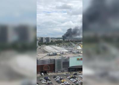 Пожар на бумажном складе в Химках потушили
