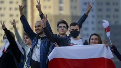 В Минске проходят массовые студенческие протестные акции