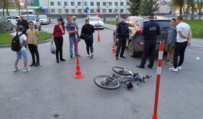 В Тюмени на Мельникайте водитель KIA сбил 11-летнюю девочку на велосипеде