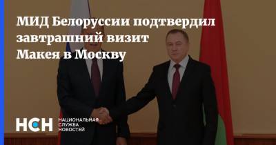 МИД Белоруссии подтвердил завтрашний визит Макея в Москву