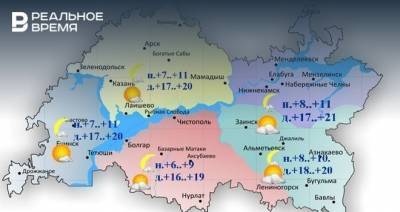 Сегодня в Татарстане потеплеет до +21 градуса