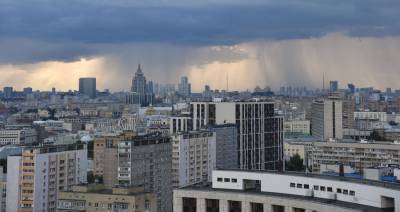 Москвичей предупредили о дожде и порывистом ветре
