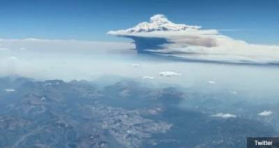 Пожары в Калифорнии стали видны из космоса: столб дыма поднимается выше облаков (ФОТО)