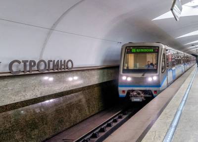 На станции метро "Строгино" на рельсы упала женщина