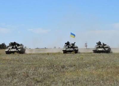 Танковые и десантно-штурмовые подразделения ООС на юге Украины проводят занятия по боевой подготовке, — Наев (ВИДЕО)