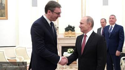 Кремль сообщил о телефонном разговоре Путина и Вучича