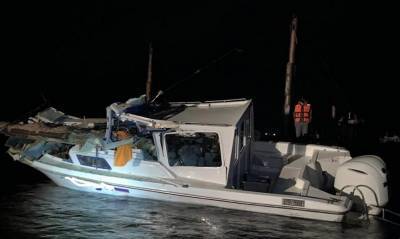 Последствия смертельного столкновения катера и баржи в Сургуте сняли на видео
