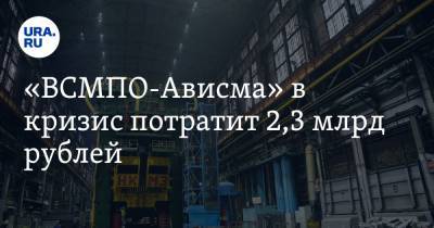 «ВСМПО-Ависма» в кризис потратит 2,3 млрд рублей