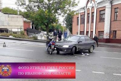 В Иванове за прошедшие сутки с разницей в десять минут произошли два ДТП с участием скутеристов