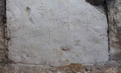 В Переславле-Залесском найдены древнерусские граффити с неизвестным существом